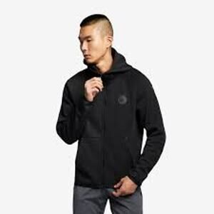 Nike Manchester City Teach Fleece Jacket Zip Up Black Men’s Sz XXL Hood Full Zip